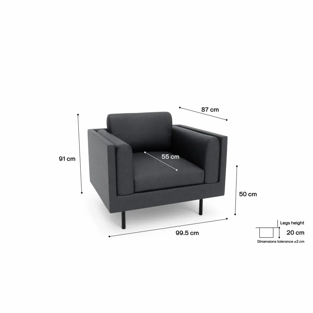 Fauteuils pour collectivités - Fauteuil CHELSEA - Gris - CITY SOFA