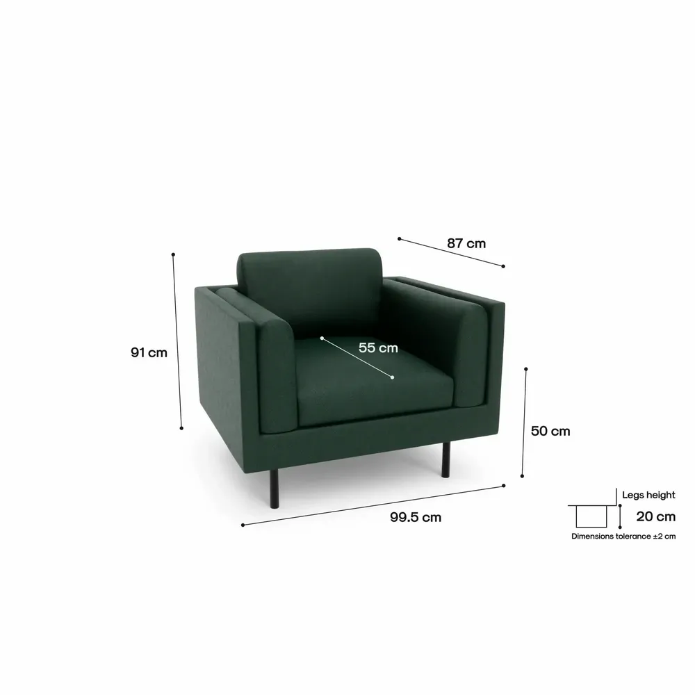Lounge chairs for hospitalities & contracts - Armchair CHELSEA - Green - CITY SOFA