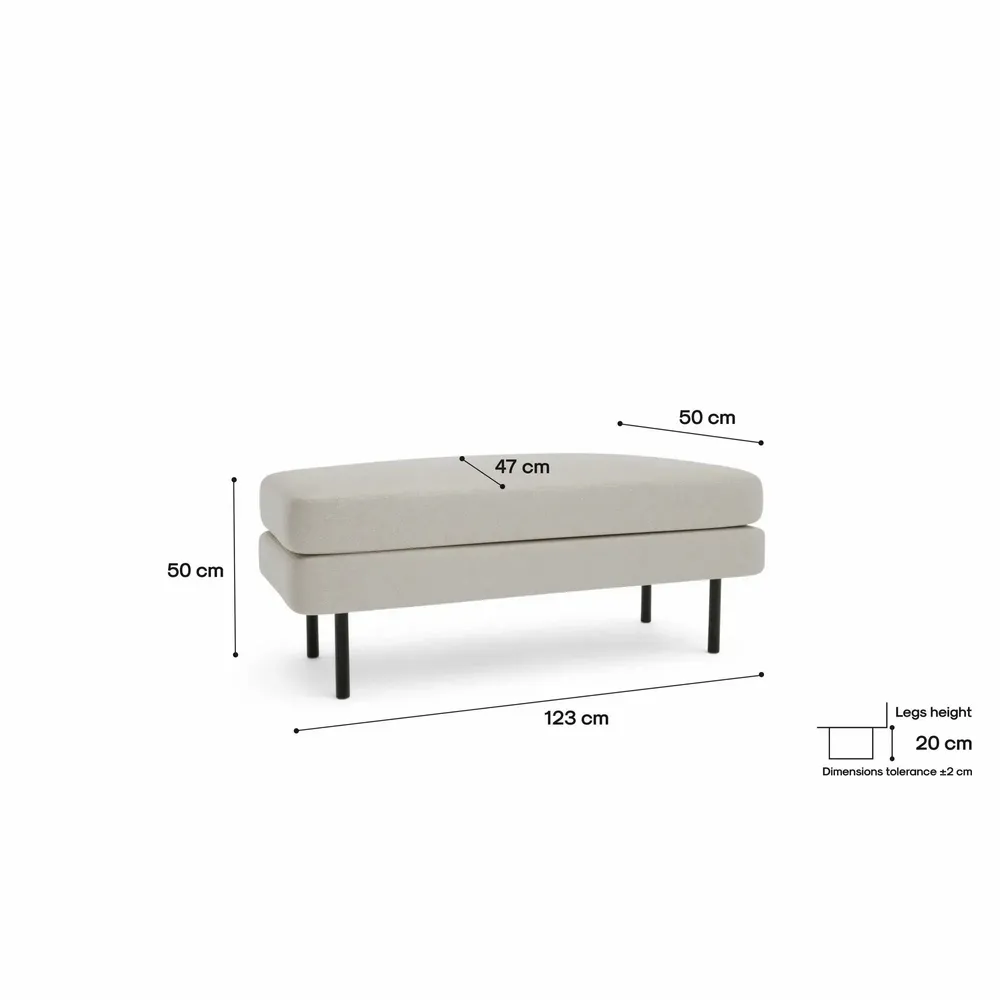 Benches for hospitalities & contracts - Bench CHELSEA - Cream - CITY SOFA