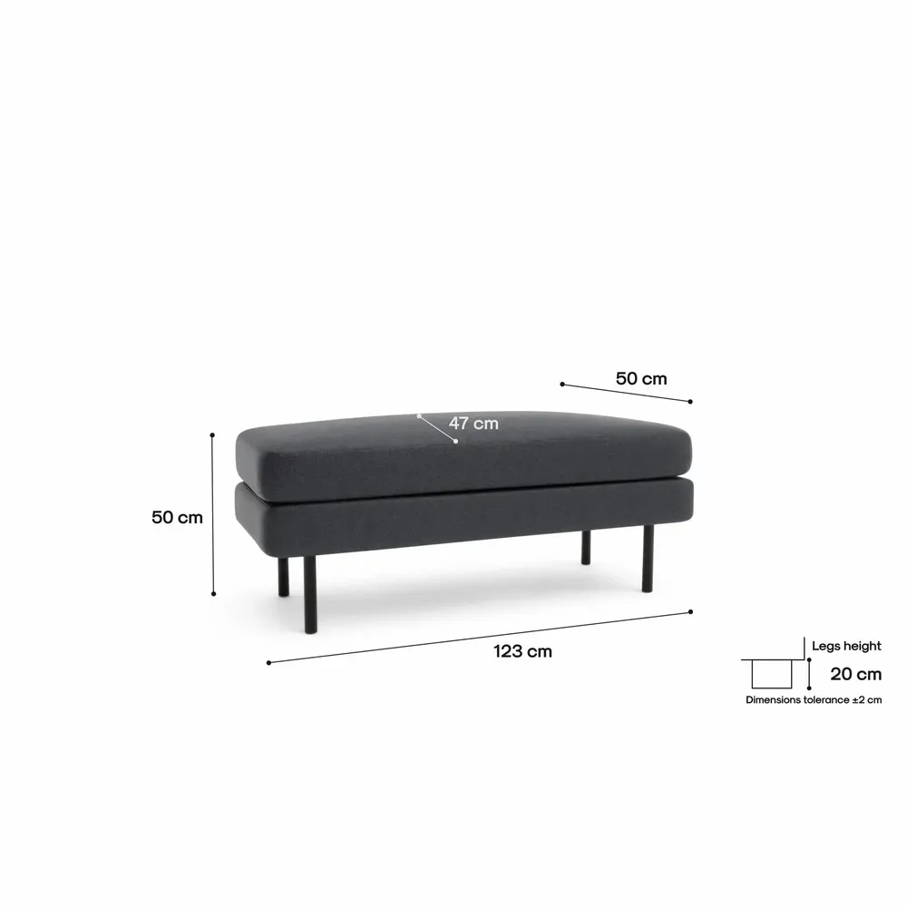 Banquettes pour collectivités - Banc CHELSEA - Gris - CITY SOFA