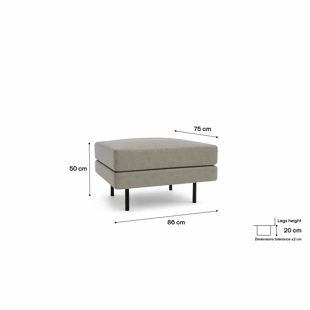 Sofas for hospitalities & contracts - Pouf CHELSEA - Taupe - CITY SOFA