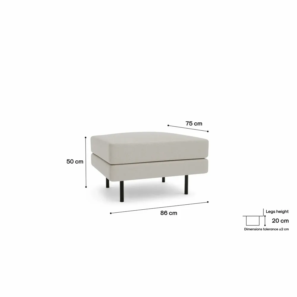 Sofas for hospitalities & contracts - Pouf CHELSEA - Cream - CITY SOFA