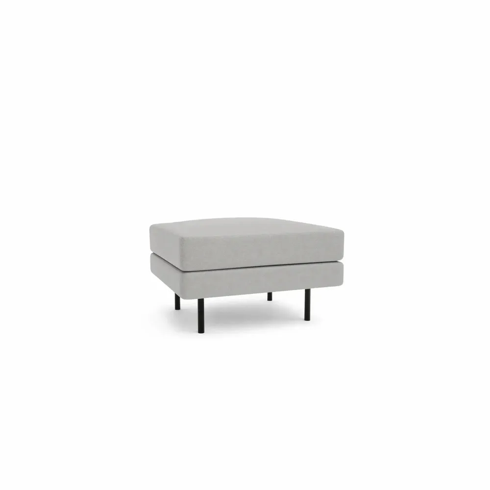 Canapés pour collectivités - Pouf CHELSEA - Argent - CITY SOFA