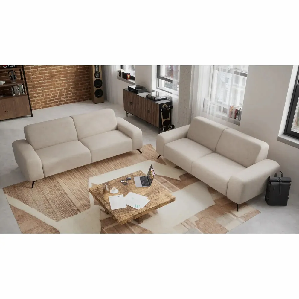 Sofas for hospitalities & contracts - 2-Seater Sofa SOHO - Beige - CITY SOFA