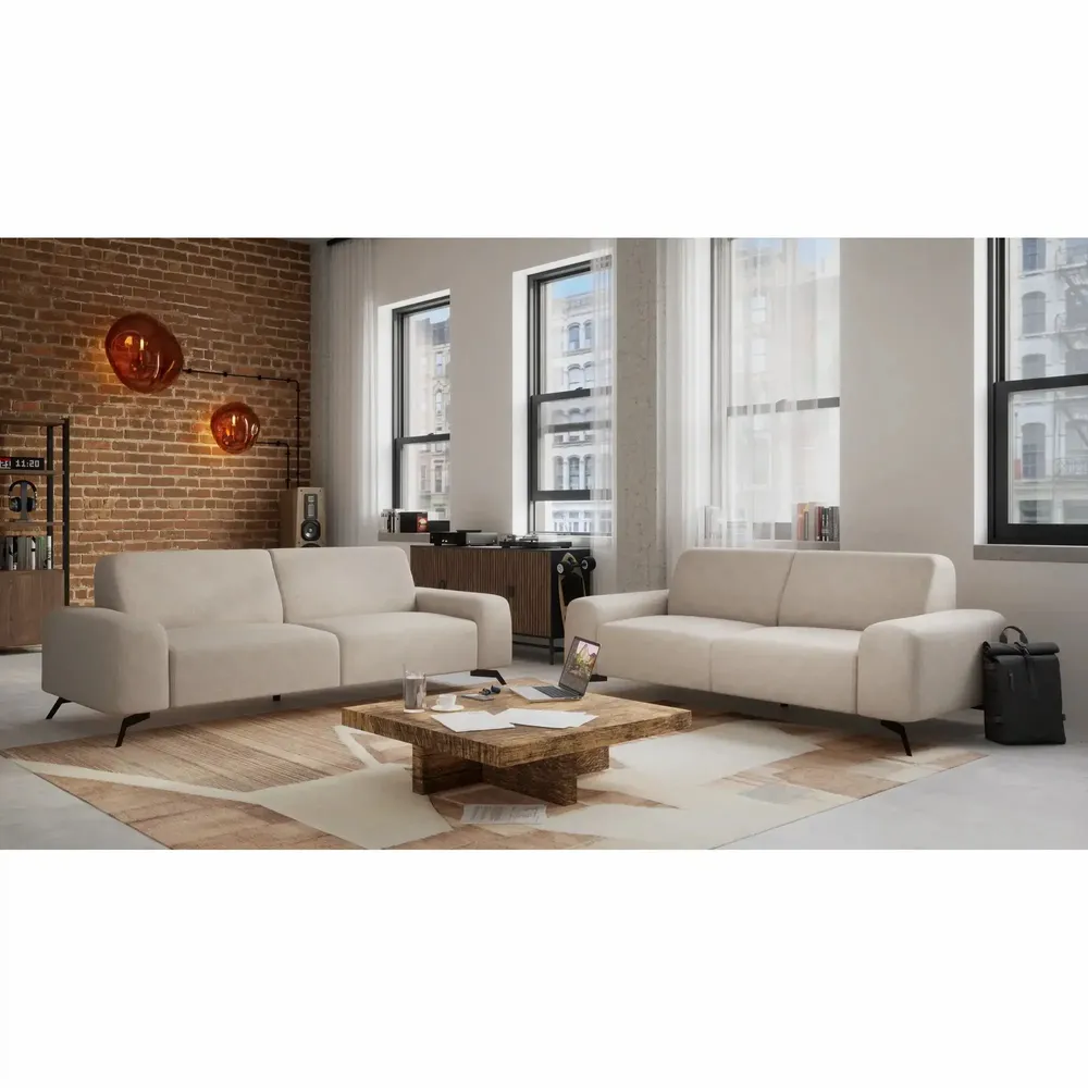 Sofas for hospitalities & contracts - 2-Seater Sofa SOHO - Beige - CITY SOFA