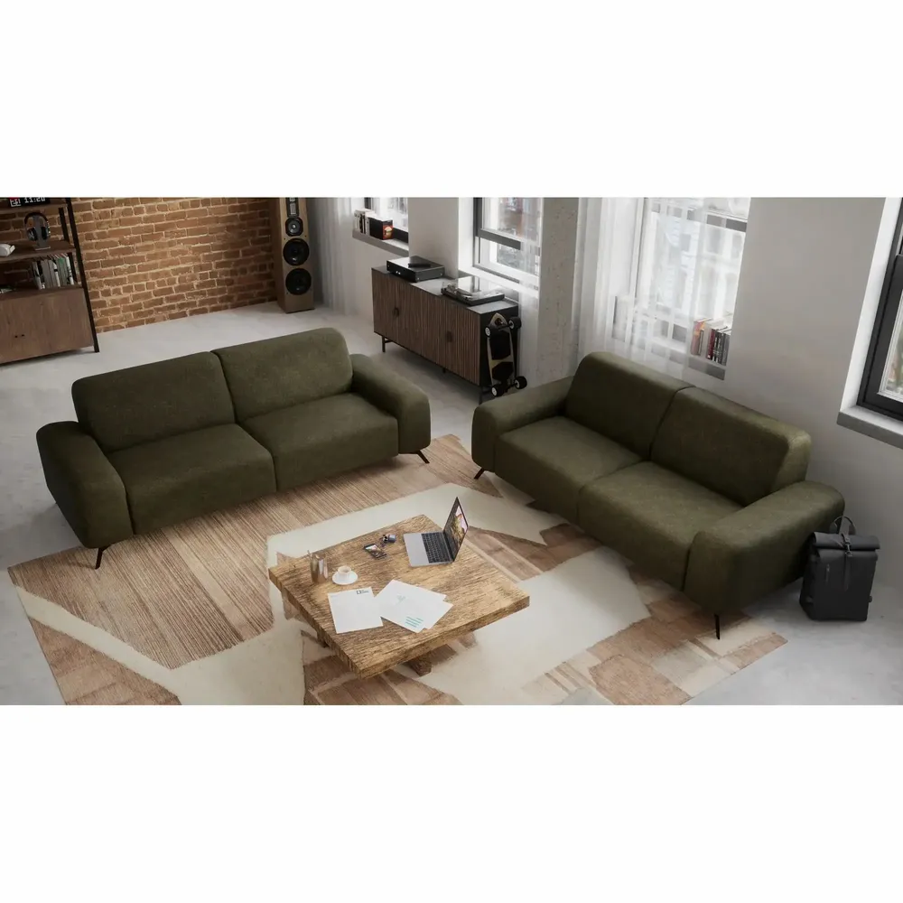 Sofas for hospitalities & contracts - 2-Seater Sofa SOHO - Green - CITY SOFA