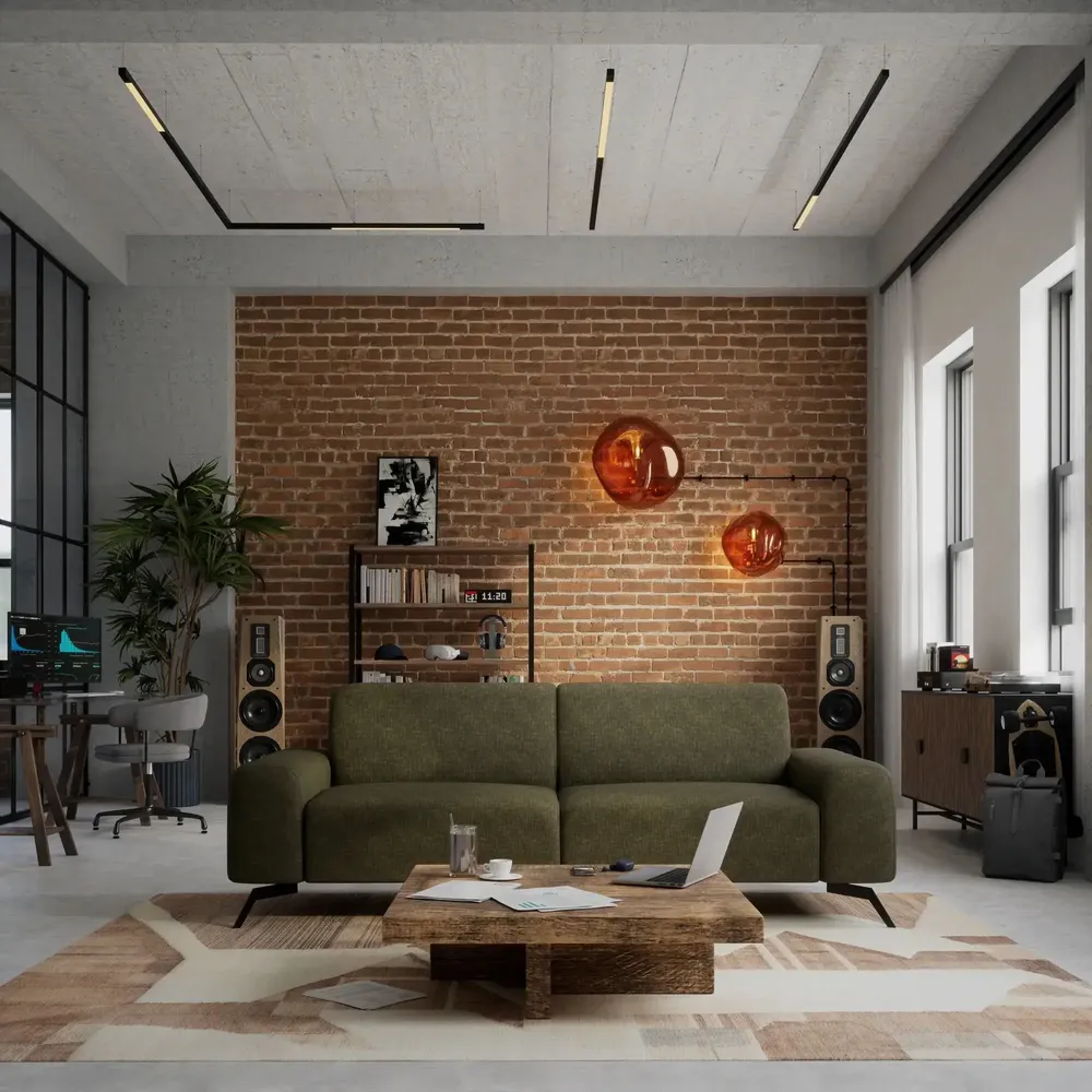 Sofas for hospitalities & contracts - 3-Seater Sofa SOHO - Green - CITY SOFA