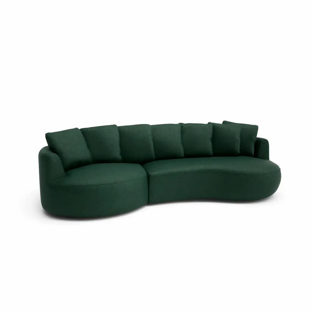 Sofas for hospitalities & contracts - 4-Seater Left Corner Sofa BELLEVILLE - Green - CITY SOFA