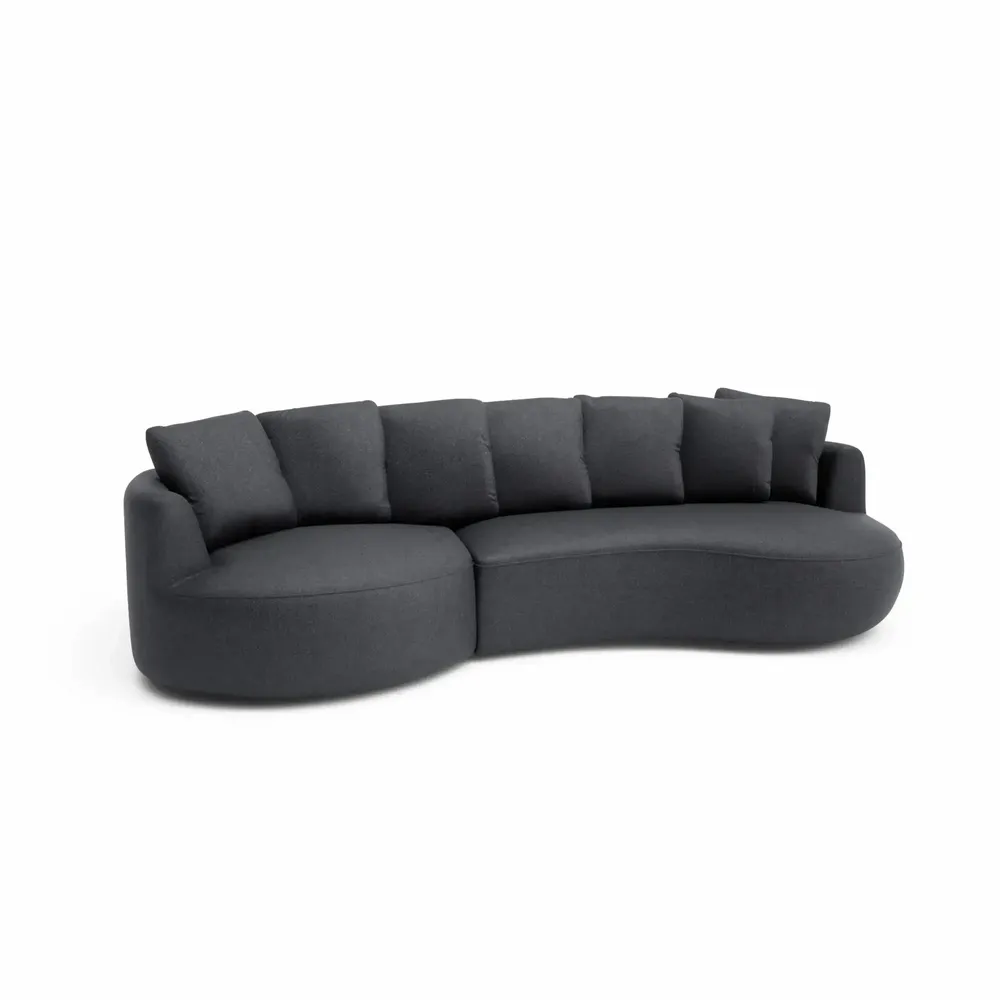 Sofas for hospitalities & contracts - 4-Seater Left Corner Sofa BELLEVILLE - Grey - CITY SOFA