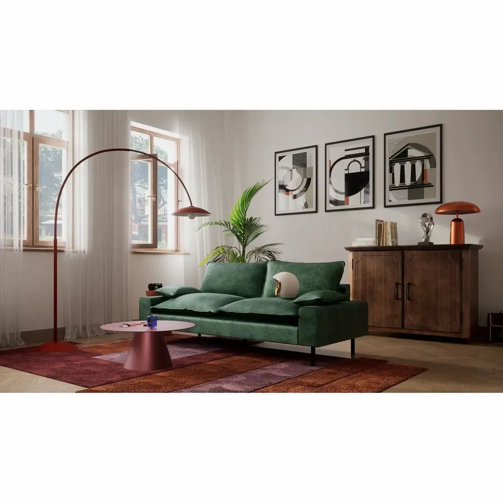 Sofas for hospitalities & contracts - 2-Seater Sofa AVENTINE - Green - CITY SOFA