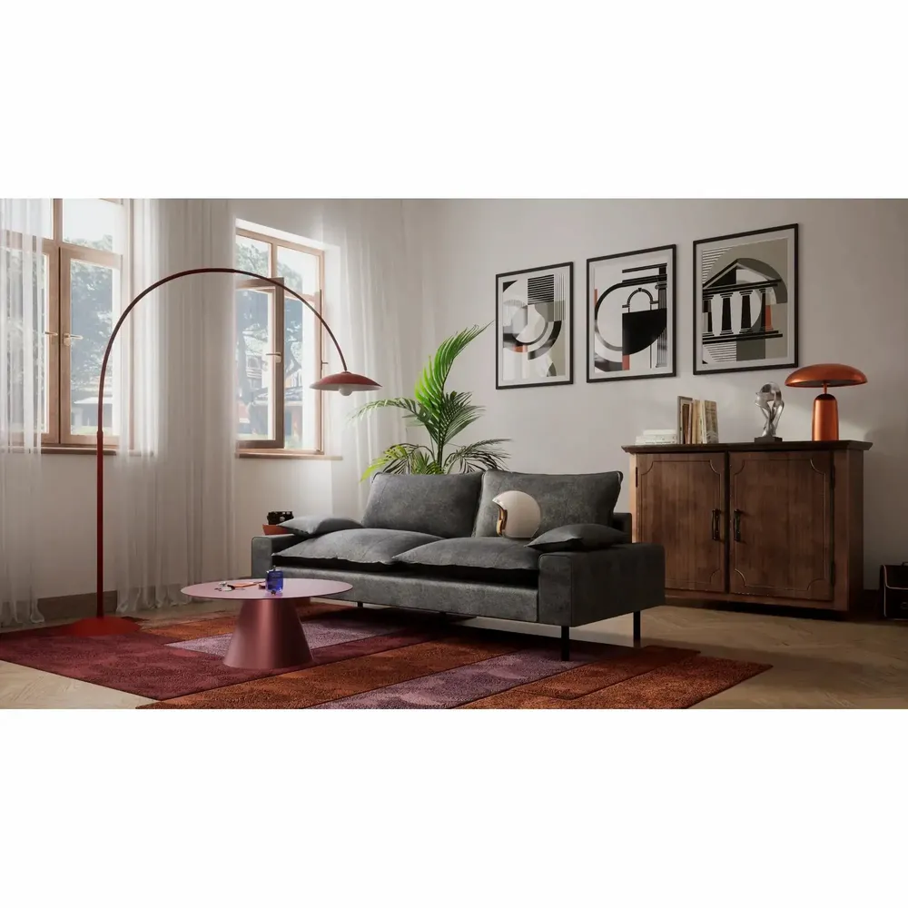 Sofas for hospitalities & contracts - 2-Seater Sofa AVENTINE - Graphite - CITY SOFA