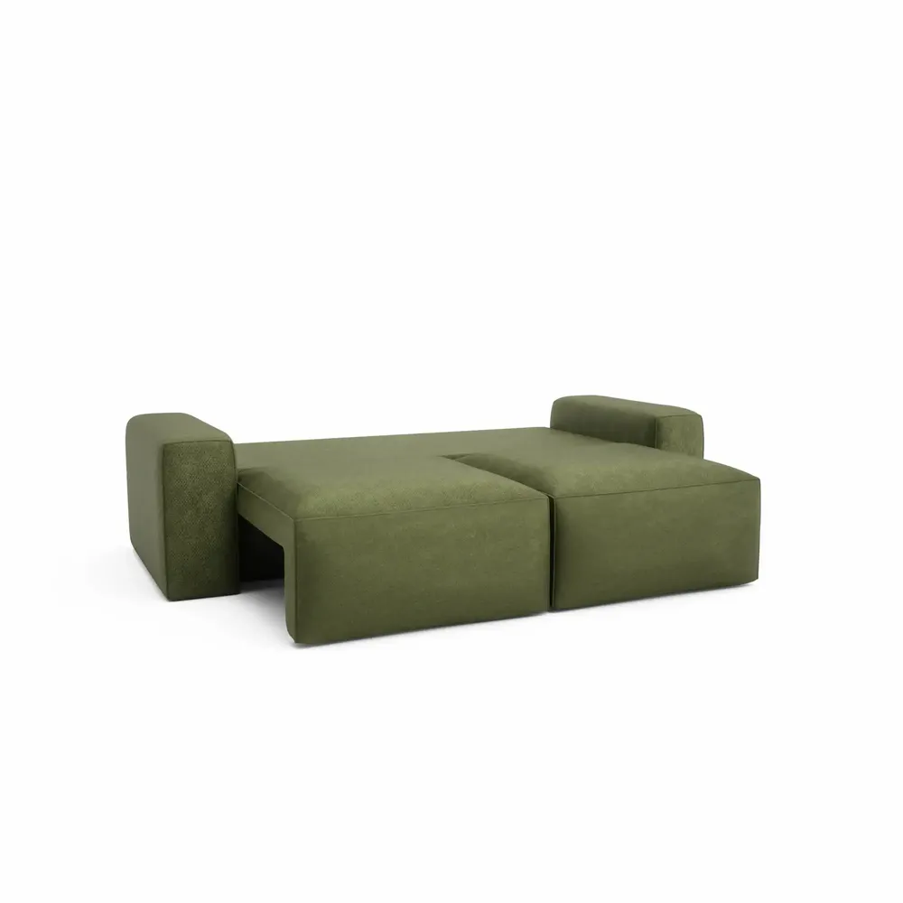 Canapés pour collectivités - Canapé-lit 3 places JORDAAN - Kaki - CITY SOFA