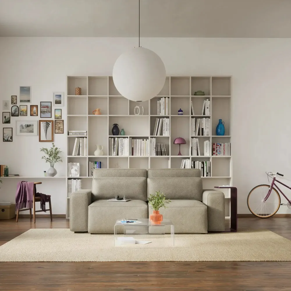Sofas for hospitalities & contracts - 3-Seater Sofa Bed JORDAAN - Cream - CITY SOFA