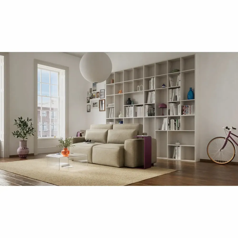 Sofas for hospitalities & contracts - 3-Seater Sofa Bed JORDAAN - Cream - CITY SOFA