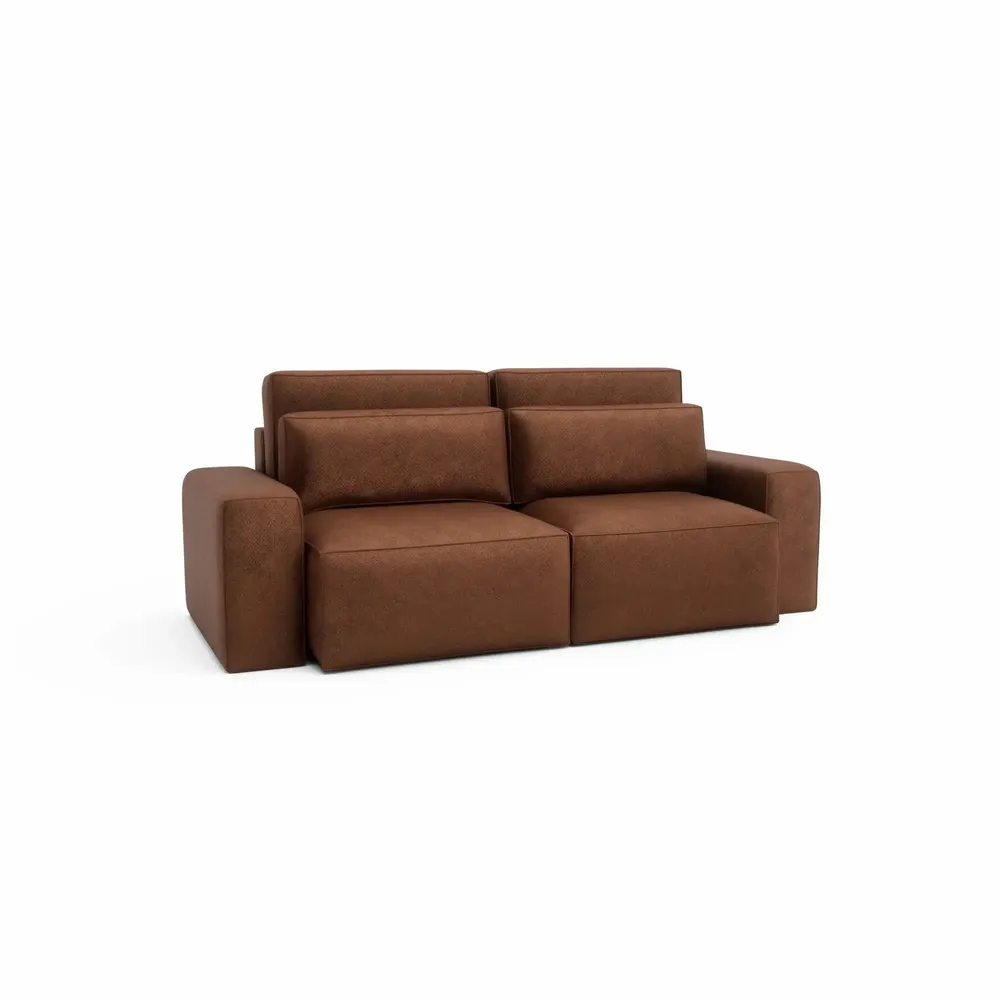 Sofas for hospitalities & contracts - 3-Seater Sofa Bed JORDAAN - Brick - CITY SOFA