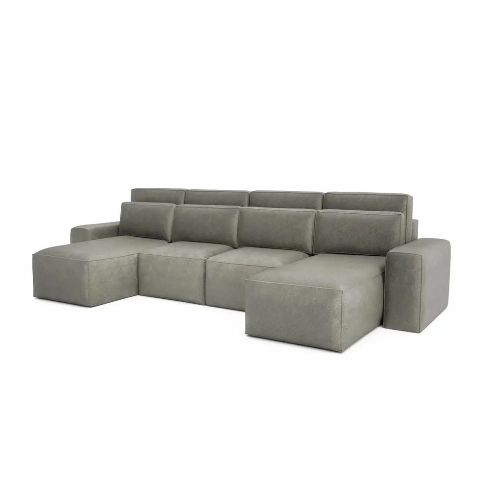 Sofas for hospitalities & contracts - Corner Sofa Bed JORDAAN - U shape - Ash - CITY SOFA