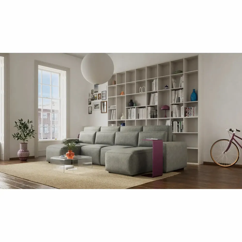 Sofas for hospitalities & contracts - Corner Sofa Bed JORDAAN - U shape - Ash - CITY SOFA