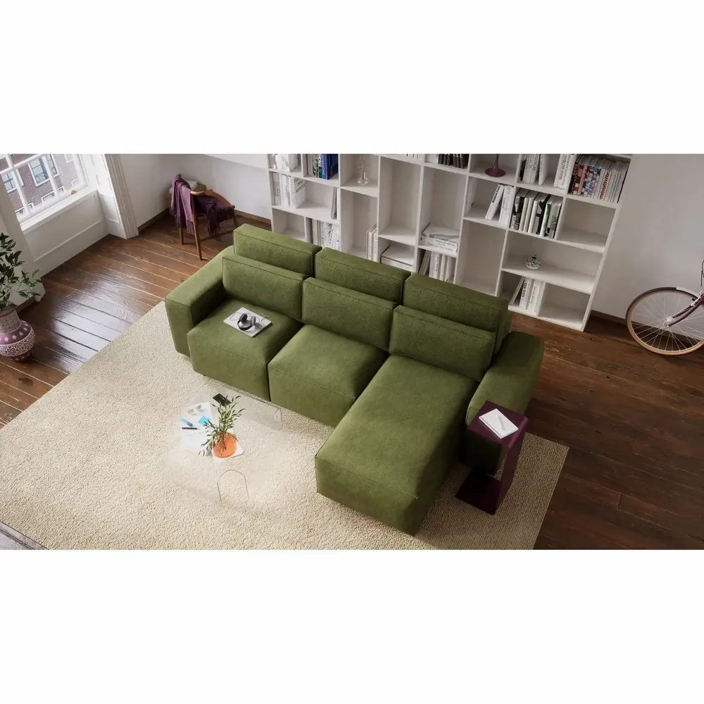 Sofas for hospitalities & contracts - Universal Corner Sofa Bed JORDAAN - Khaki - CITY SOFA