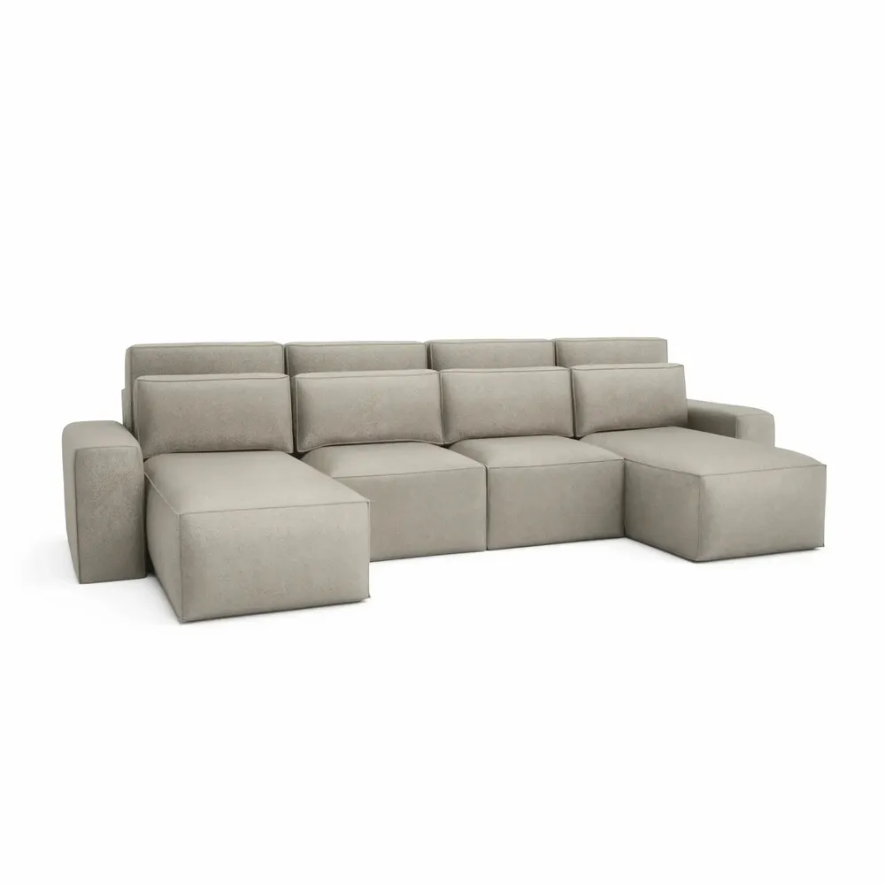 Sofas for hospitalities & contracts - Corner Sofa Bed JORDAAN - U shape - Cream - CITY SOFA