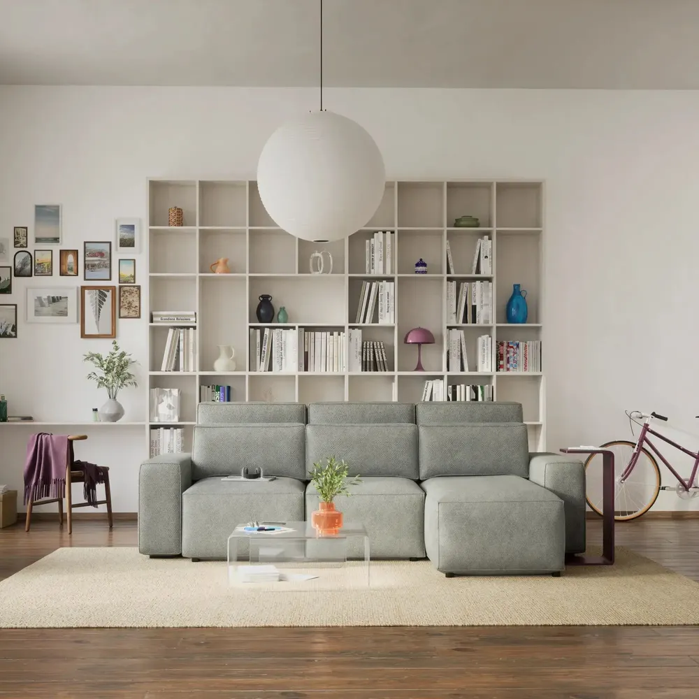 Sofas for hospitalities & contracts - Universal Corner Sofa Bed JORDAAN - Ash - CITY SOFA
