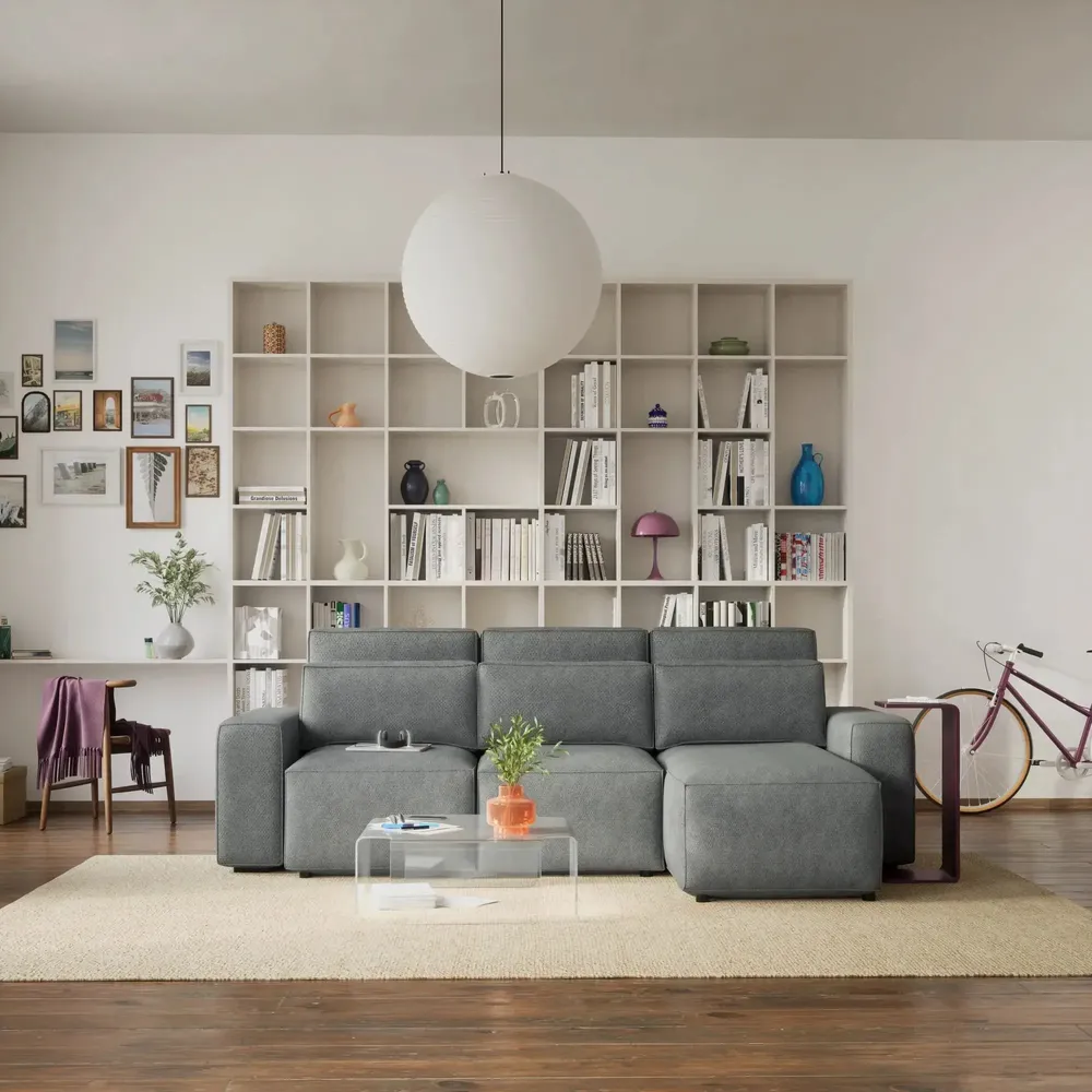 Sofas for hospitalities & contracts - Universal Corner Sofa Bed JORDAAN - Grey - CITY SOFA