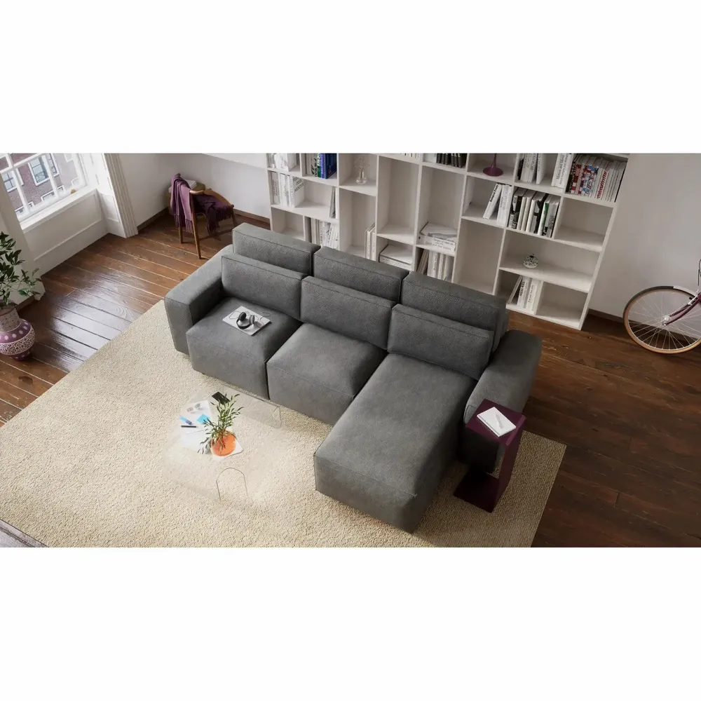 Sofas for hospitalities & contracts - Universal Corner Sofa Bed JORDAAN - Grey - CITY SOFA
