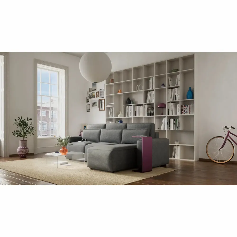 Sofas for hospitalities & contracts - Universal Corner Sofa Bed JORDAAN - Grey - CITY SOFA