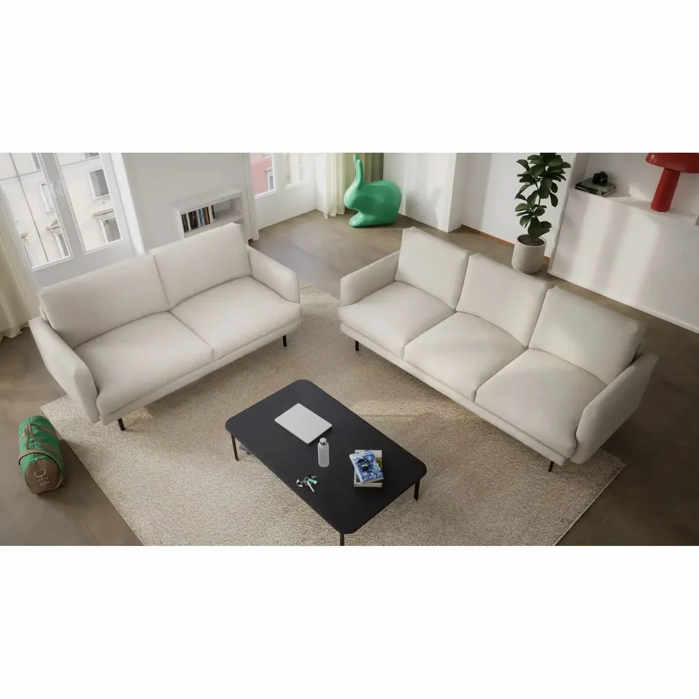 Sofas for hospitalities & contracts - 3-Seater Sofa BRERA - Beige - CITY SOFA