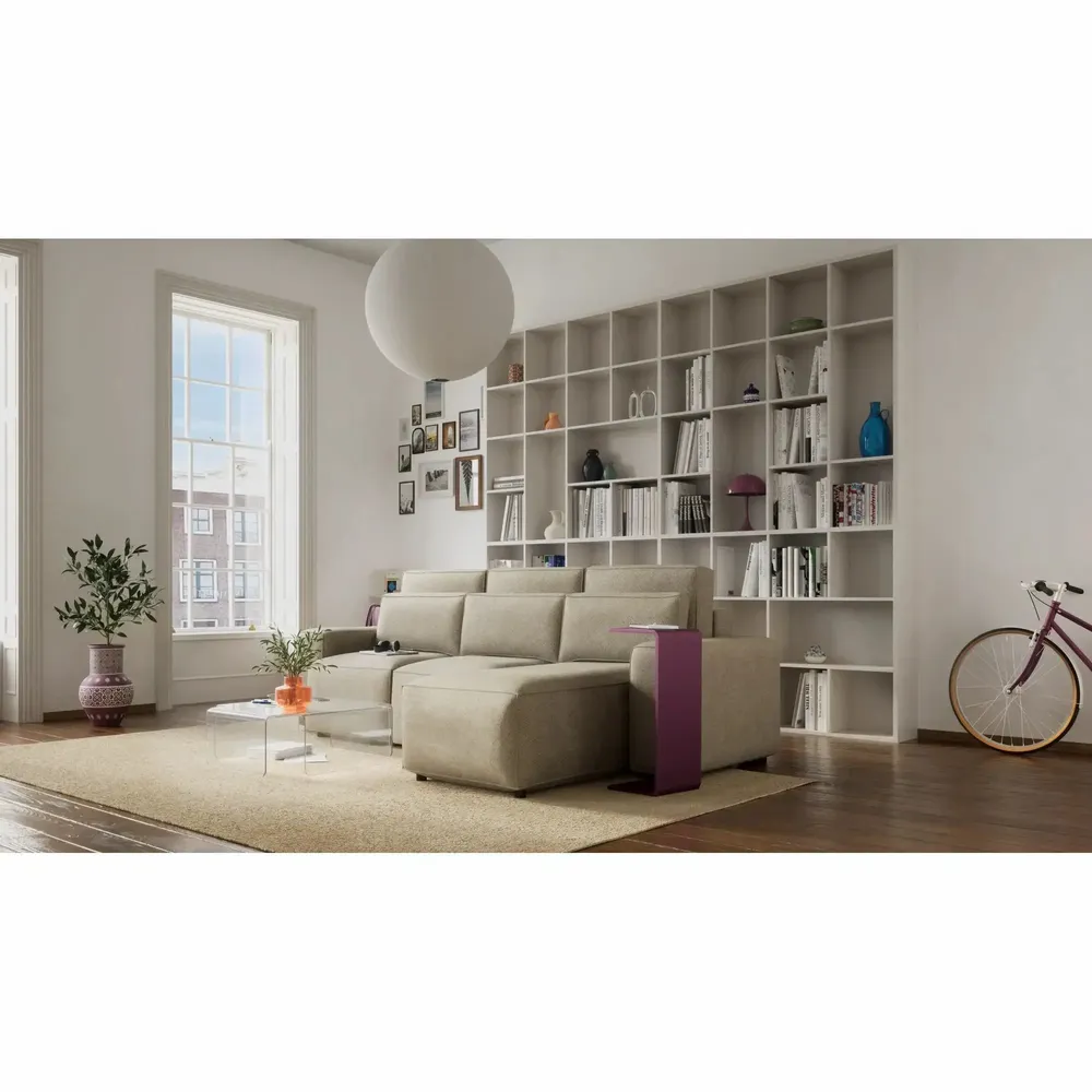 Sofas for hospitalities & contracts - Universal Corner Sofa Bed JORDAAN - Cream - CITY SOFA