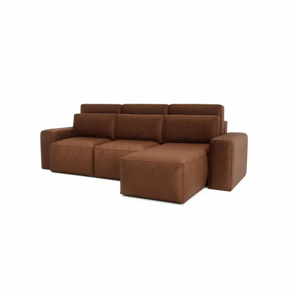 Sofas for hospitalities & contracts - Universal Corner Sofa Bed JORDAAN - Brick - CITY SOFA