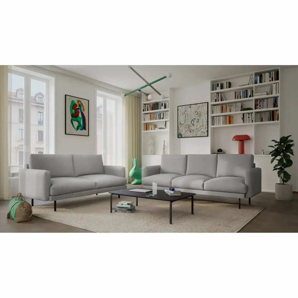 Canapés pour collectivités - Canapé 3 places BRERA - Gris - CITY SOFA