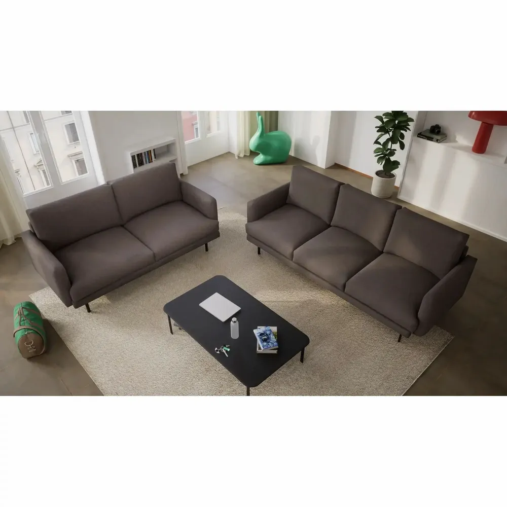 Sofas for hospitalities & contracts - 3-Seater Sofa BRERA - Taupe - CITY SOFA