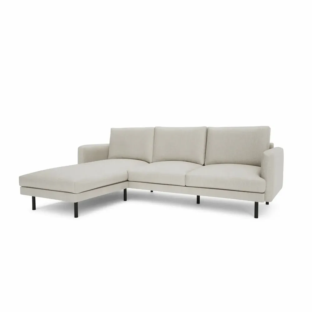 Sofas for hospitalities & contracts - 4-Seater Left Corner Sofa BRERA - Beige - CITY SOFA