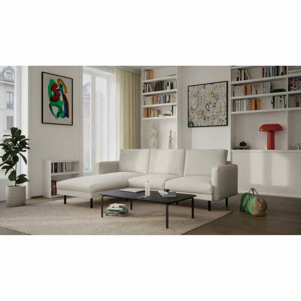 Sofas for hospitalities & contracts - 4-Seater Left Corner Sofa BRERA - Beige - CITY SOFA
