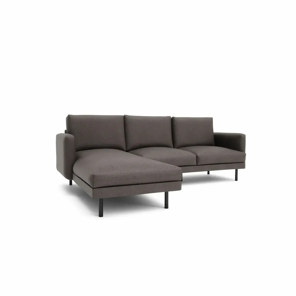 Sofas for hospitalities & contracts - 4-Seater Left Corner Sofa BRERA - Taupe - CITY SOFA