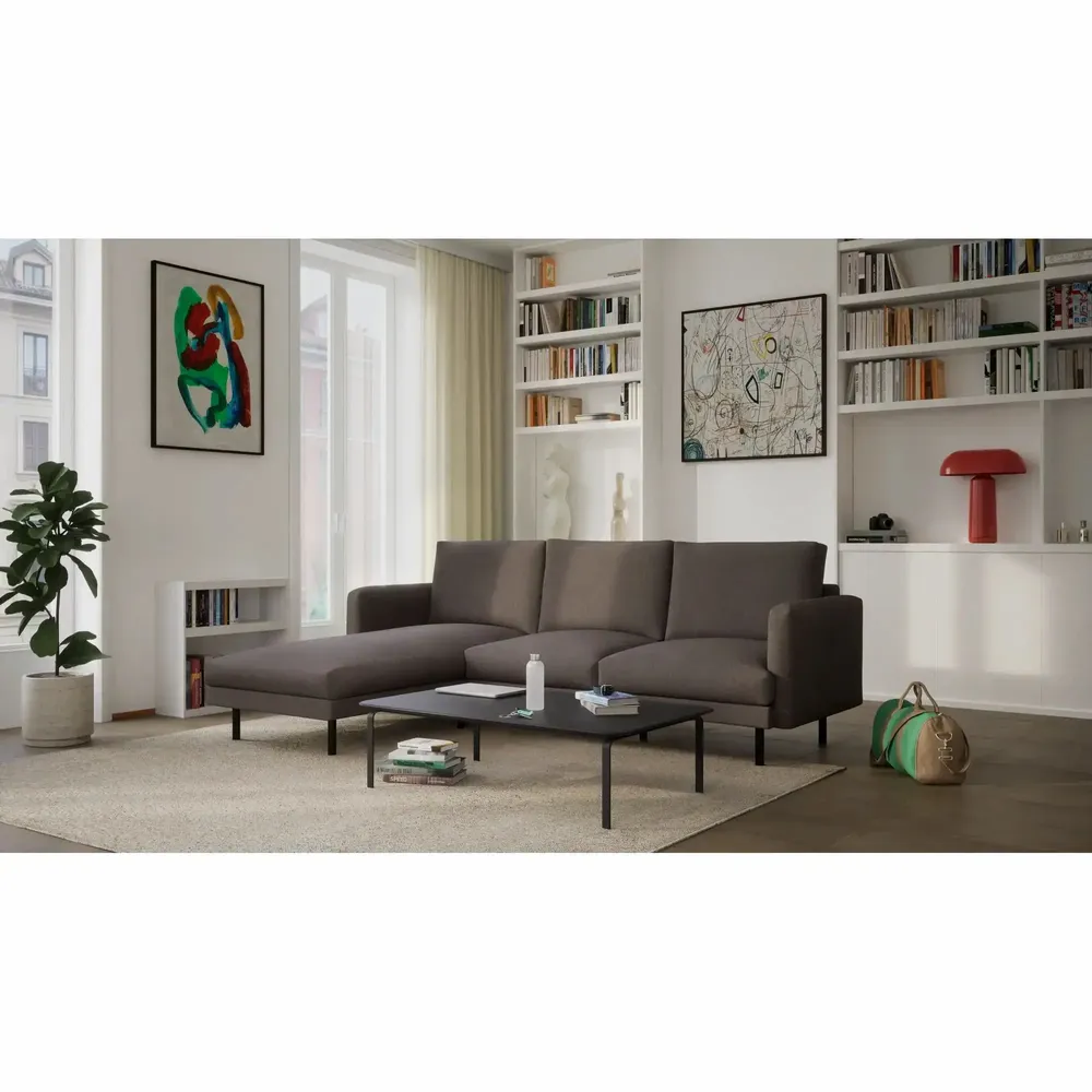 Sofas for hospitalities & contracts - 4-Seater Left Corner Sofa BRERA - Taupe - CITY SOFA