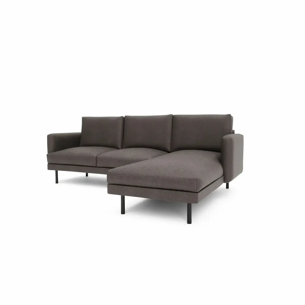 Sofas for hospitalities & contracts - 4-Seater Right Corner Sofa BRERA - Taupe - CITY SOFA