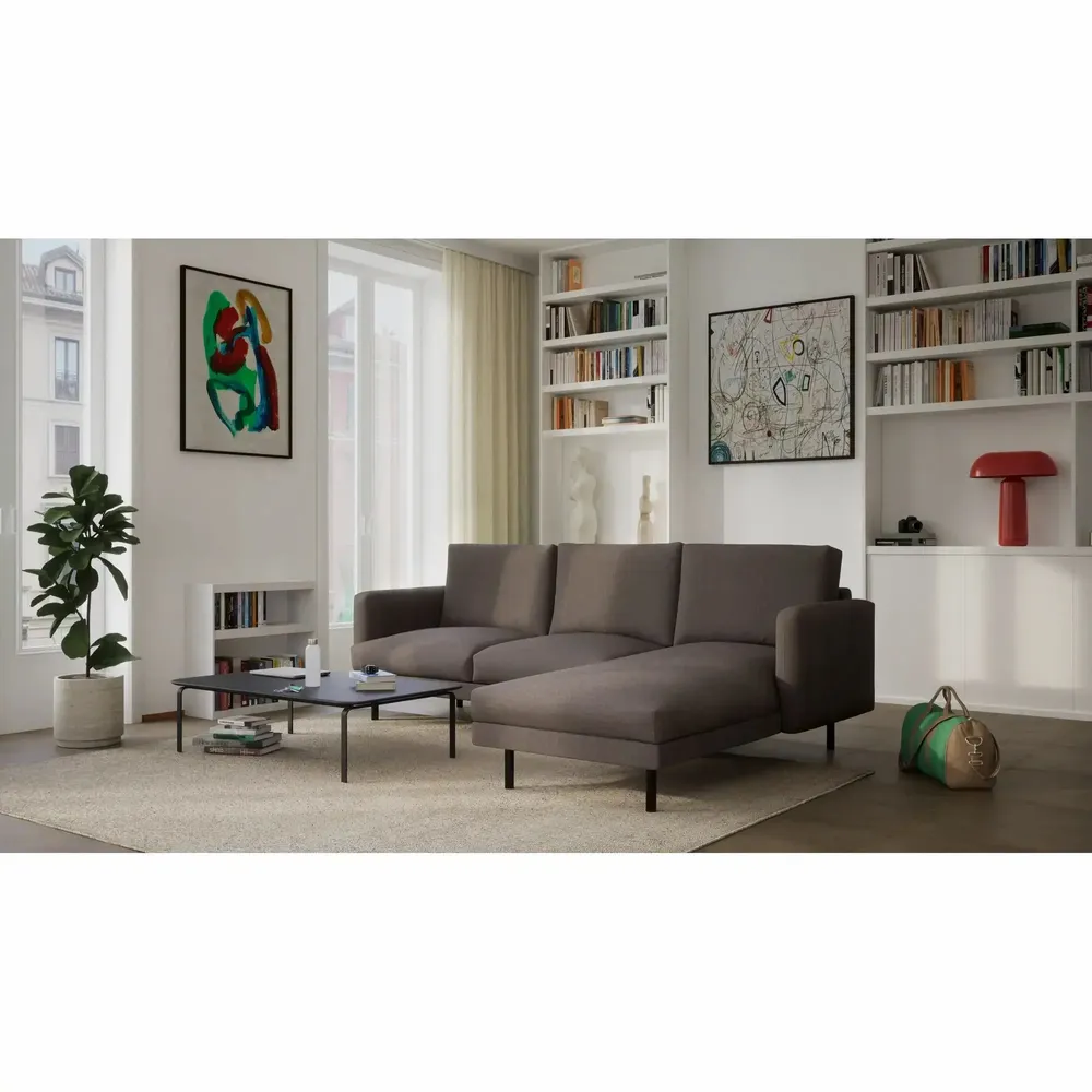 Sofas for hospitalities & contracts - 4-Seater Right Corner Sofa BRERA - Taupe - CITY SOFA