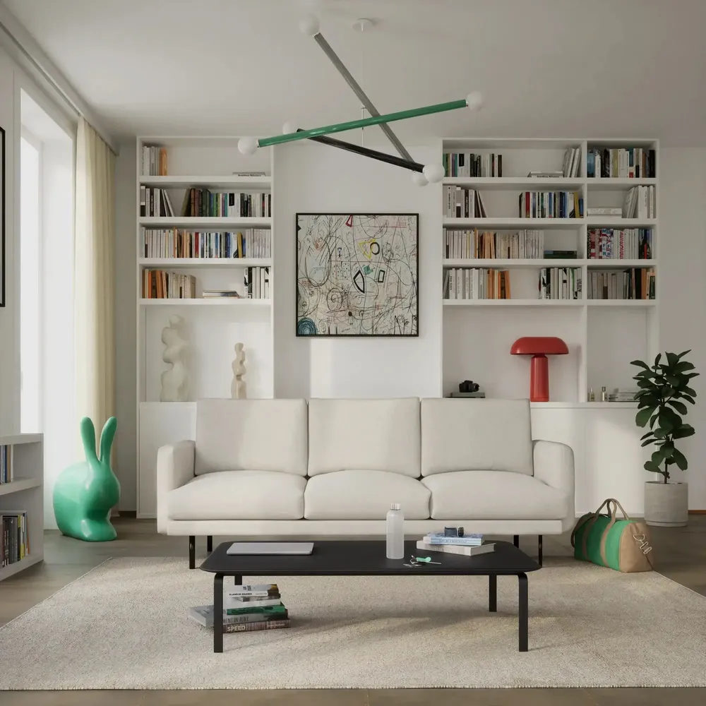Canapés pour collectivités - Canapé 4 places BRERA - Beige - CITY SOFA