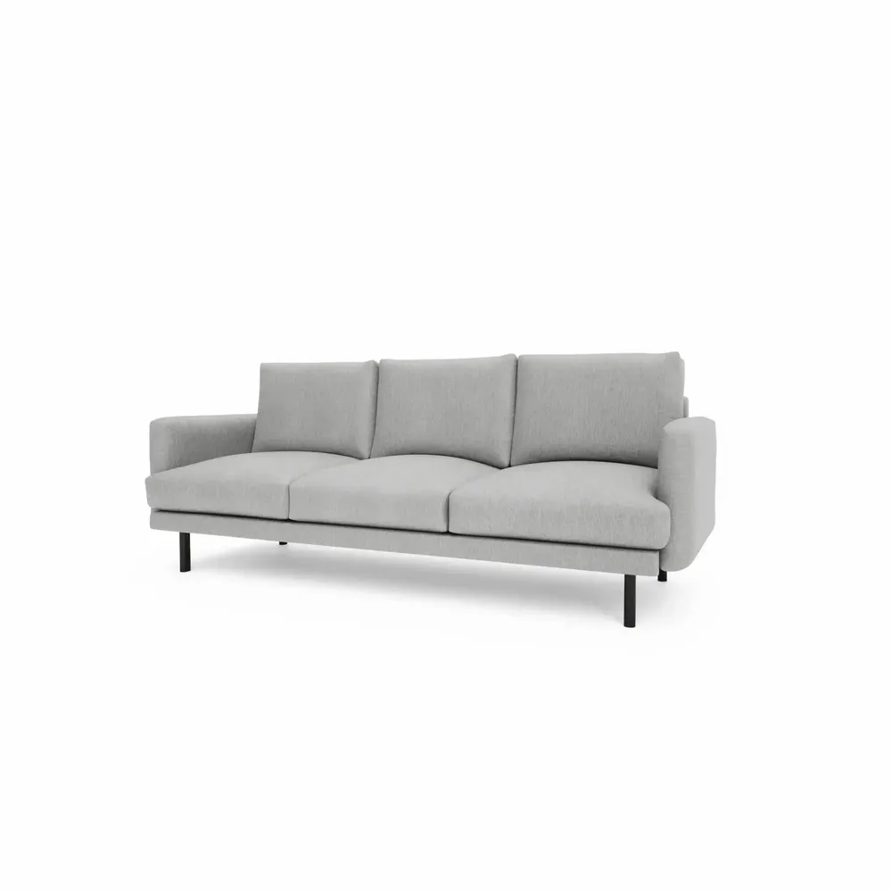 Sofas for hospitalities & contracts - 4-Seater Sofa BRERA - Grey - CITY SOFA
