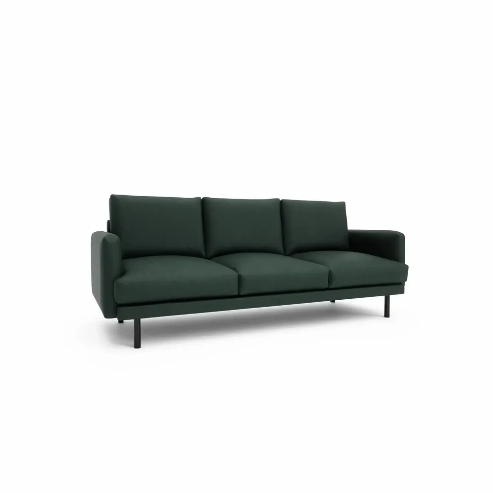 Canapés pour collectivités - Canapé 4 places BRERA - Vert - CITY SOFA