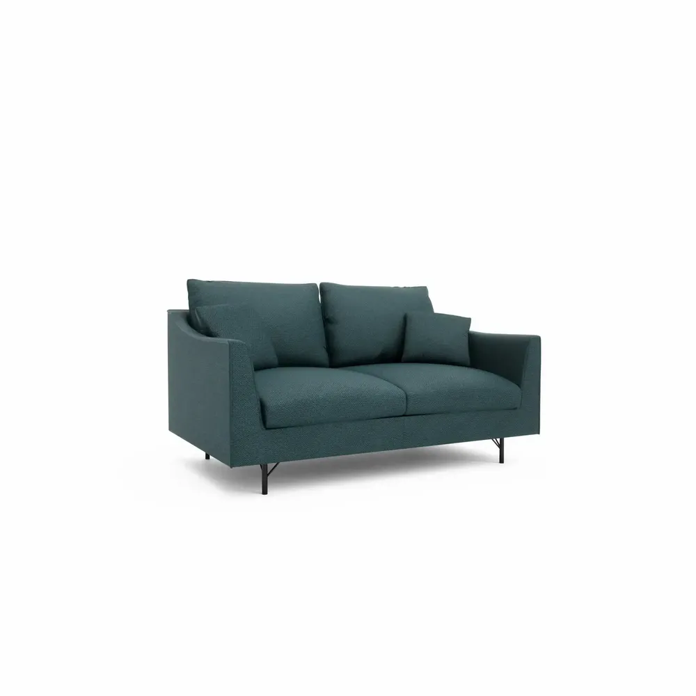 Canapés pour collectivités - Canapé 2 places ALFAMA - Bleu foncé - CITY SOFA