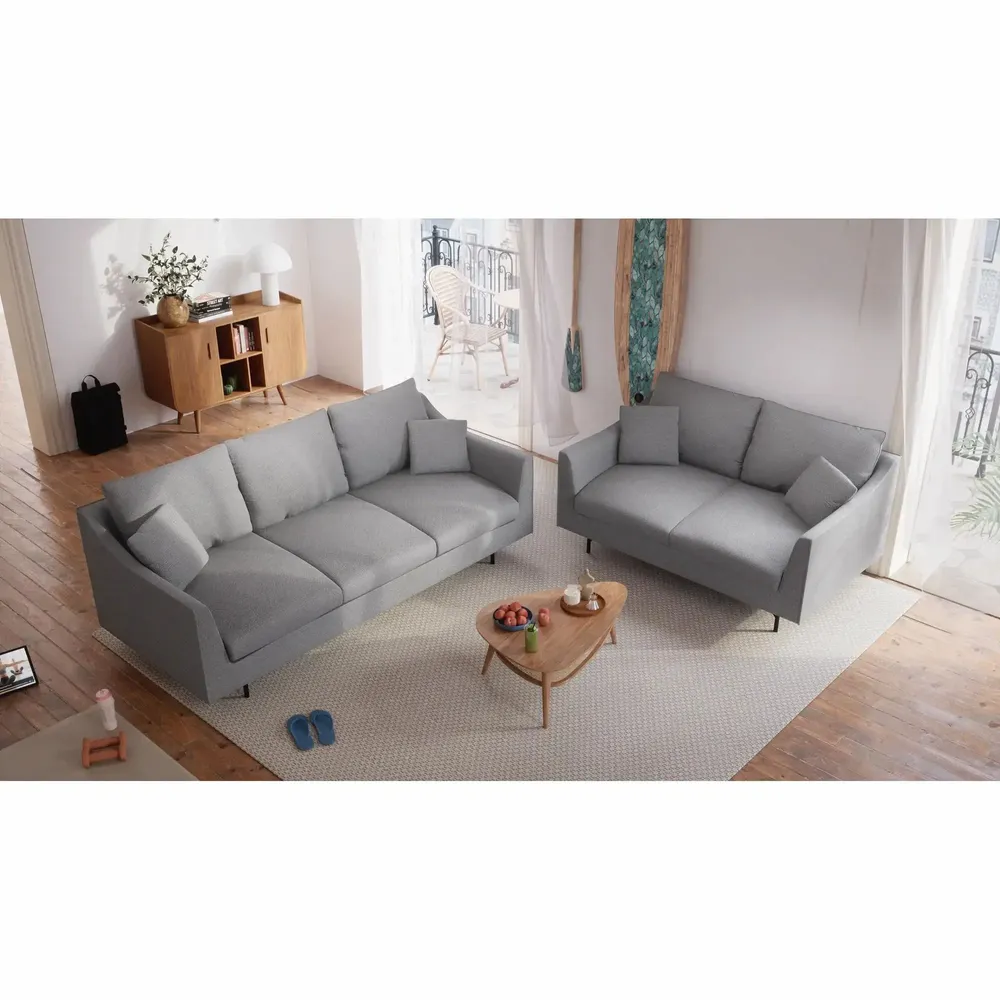Sofas for hospitalities & contracts - 2-Seater Sofa ALFAMA - Grey - CITY SOFA