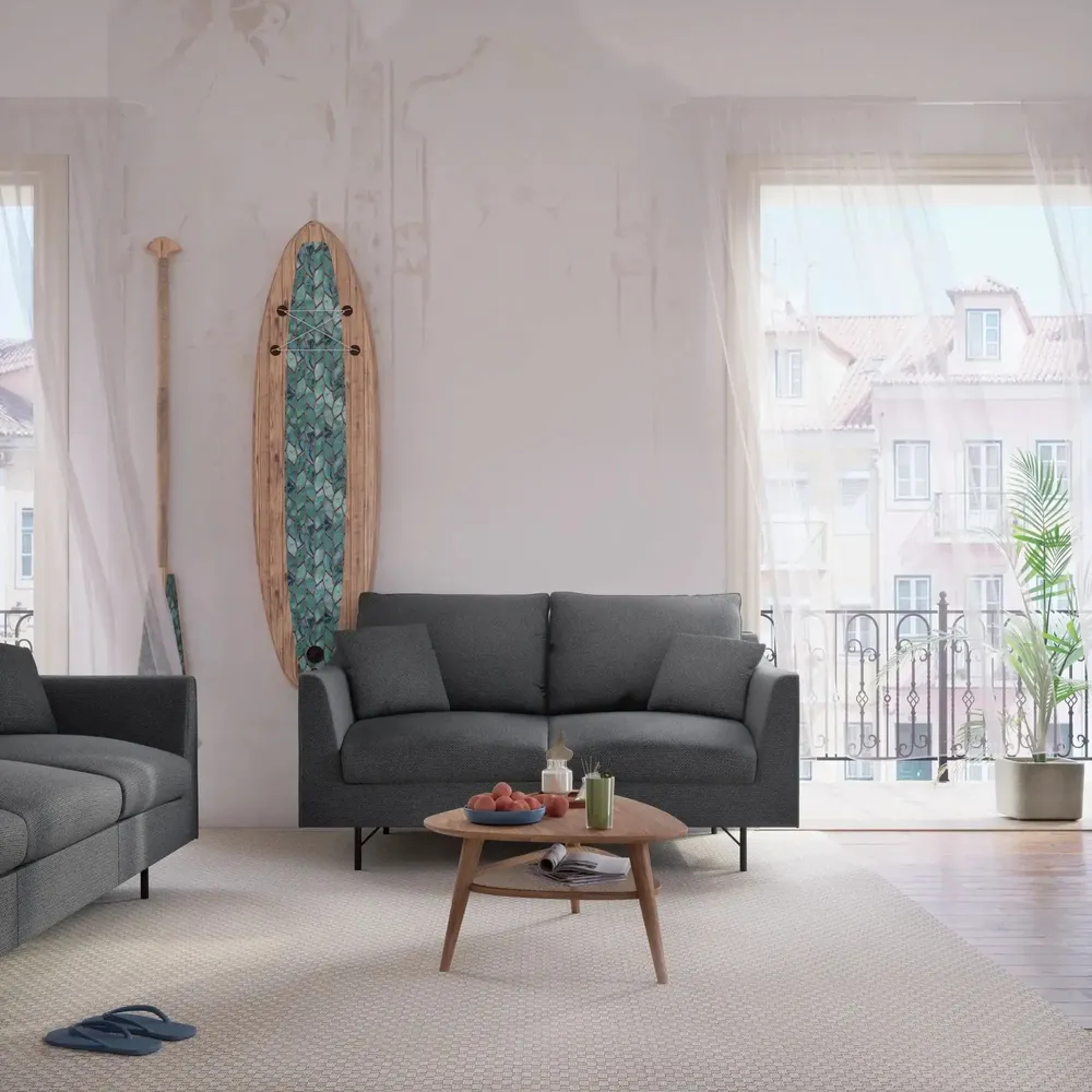 Sofas for hospitalities & contracts - 2-Seater Sofa ALFAMA - Dark Grey - CITY SOFA