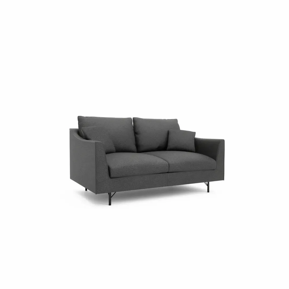 Sofas for hospitalities & contracts - 2-Seater Sofa ALFAMA - Dark Grey - CITY SOFA