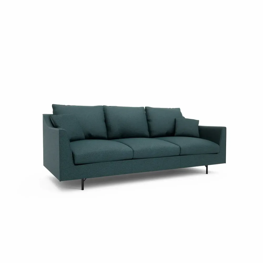 Canapés pour collectivités - Canapé 3 places ALFAMA - Bleu foncé - CITY SOFA