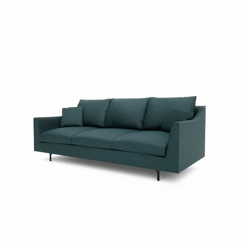 Canapés pour collectivités - Canapé 3 places ALFAMA - Bleu foncé - CITY SOFA
