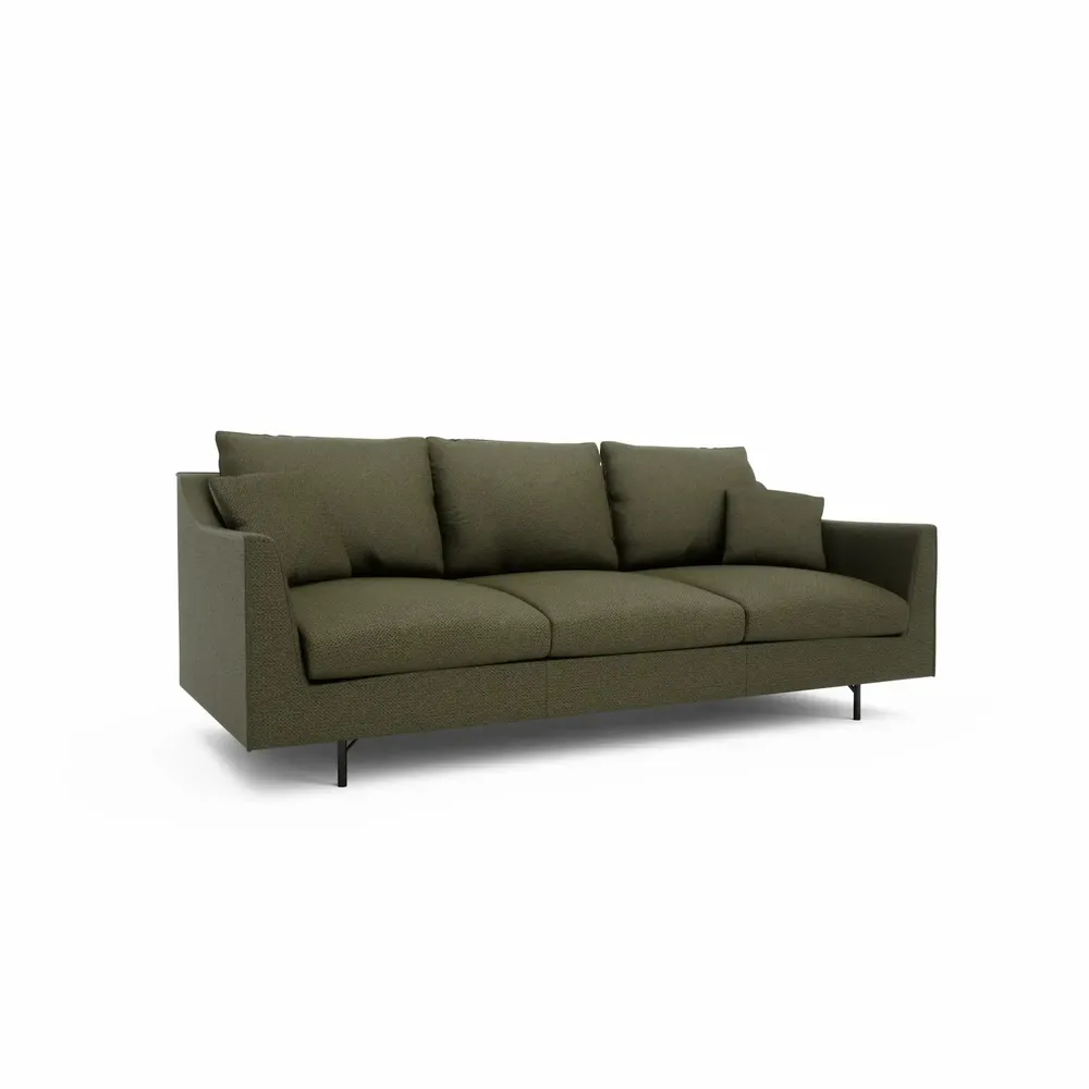 Sofas for hospitalities & contracts - 3-Seater Sofa ALFAMA - Green - CITY SOFA