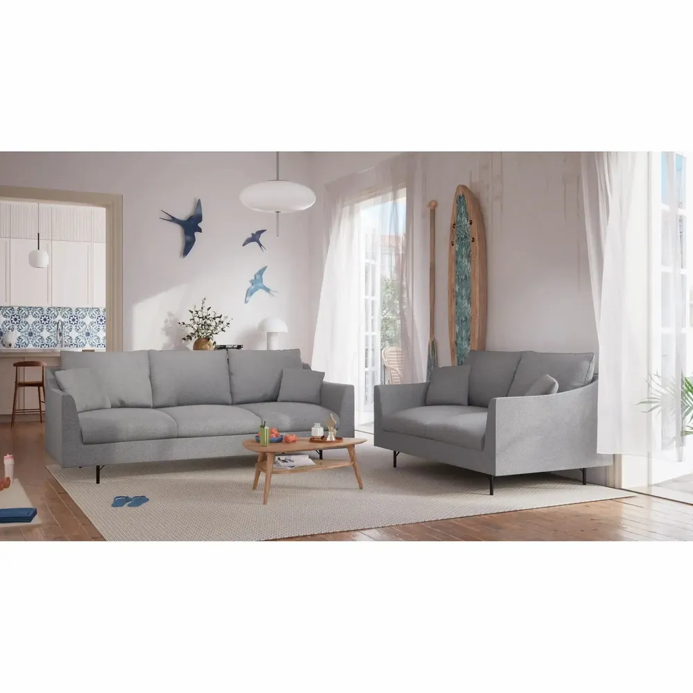 Sofas for hospitalities & contracts - 3-Seater Sofa ALFAMA - Grey - CITY SOFA