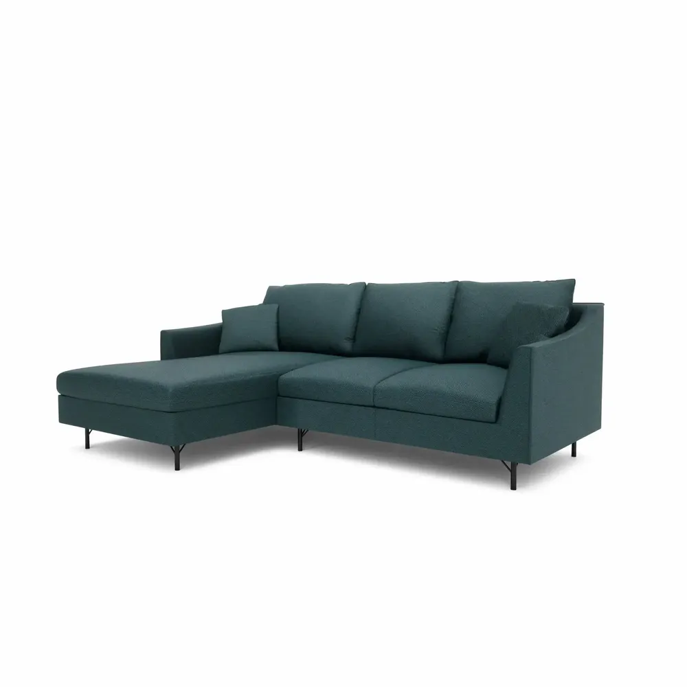 Sofas for hospitalities & contracts - 4-Seater Left Corner Sofa ALFAMA - Deep Blue - CITY SOFA